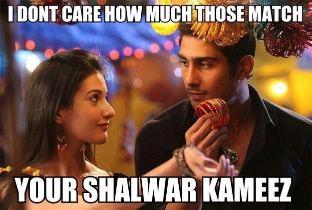 I dont care how much thosa match , your shalwar kameez meme