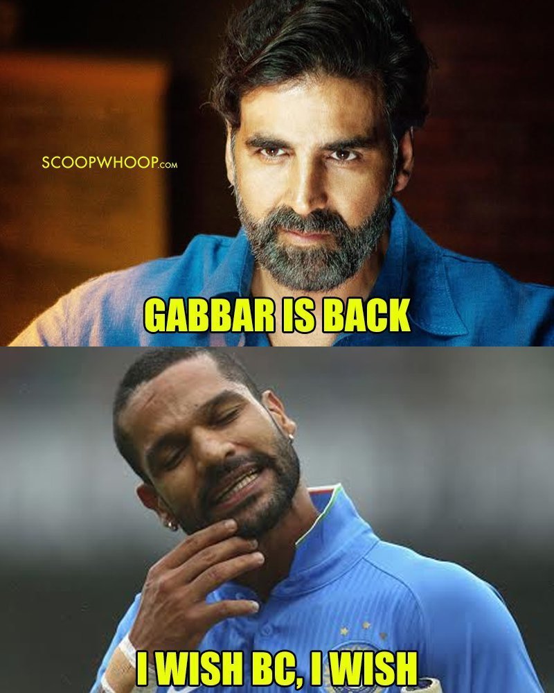 Gabbar is back , i wish bc , i wish meme