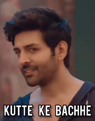 Kutte ka bachhe memes gif by kartik aryan