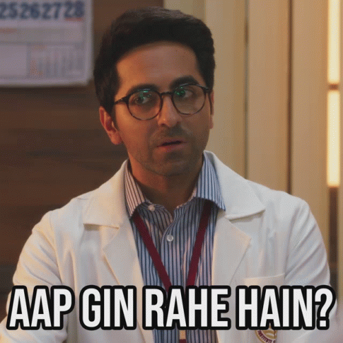 Aap gin rahe hain memes gif by bollywood