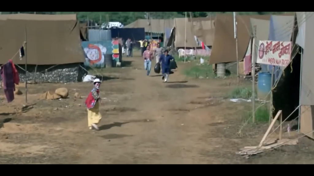 Raju and Shyam running