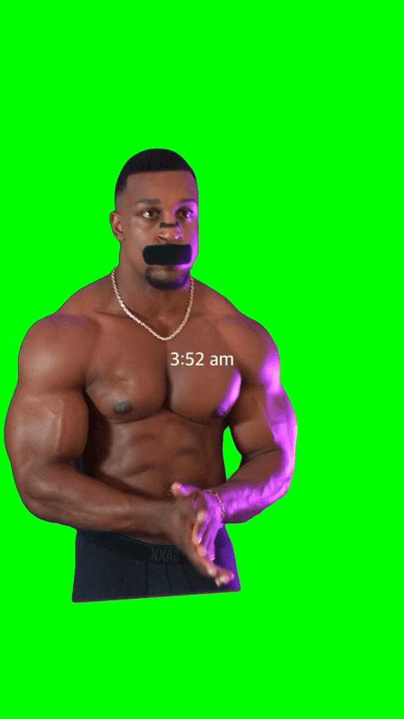 Ashton Hall Morning Routine green free screen meme