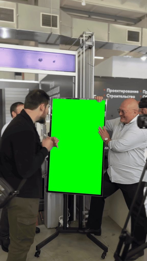 Russian Man punching Indestructible TV free green screen meme