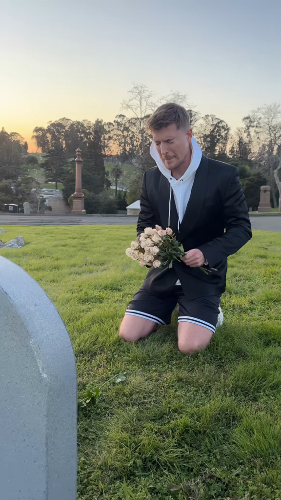 MrBeast crying Grave free green screen meme