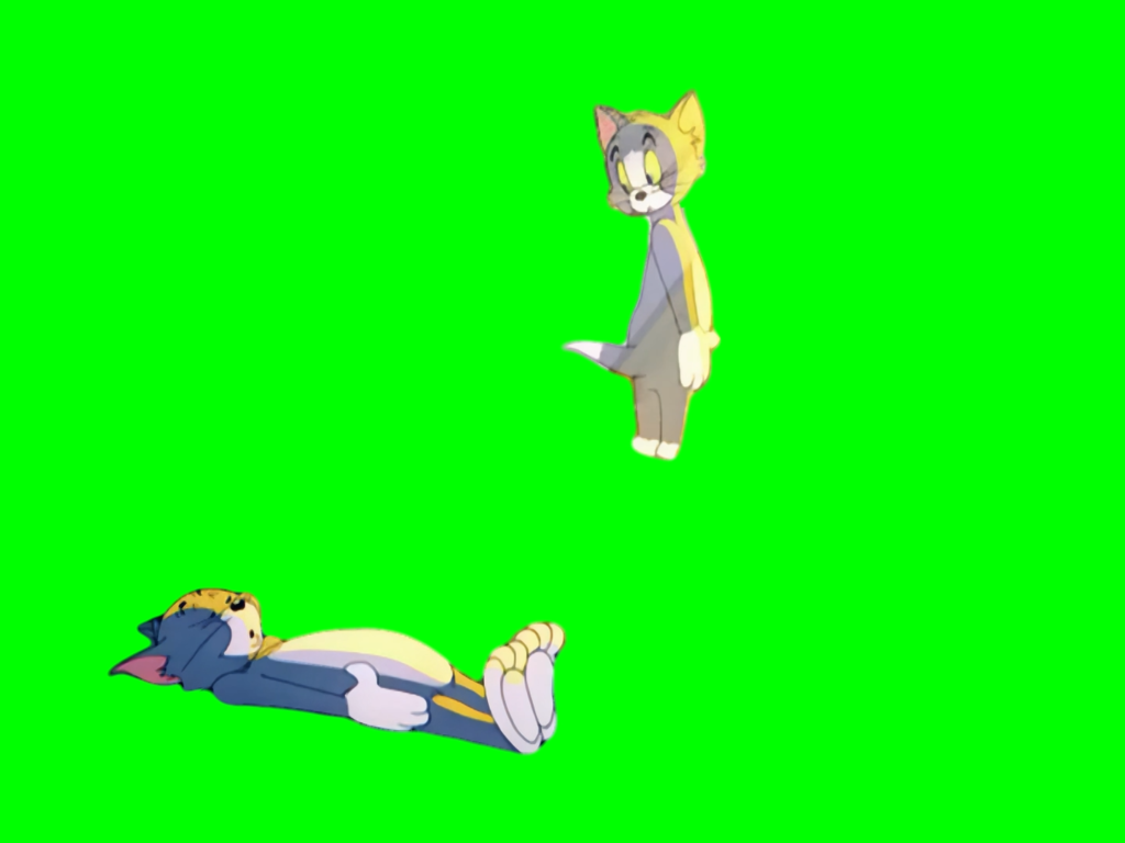 Tom Going to Heaven free green screen meme