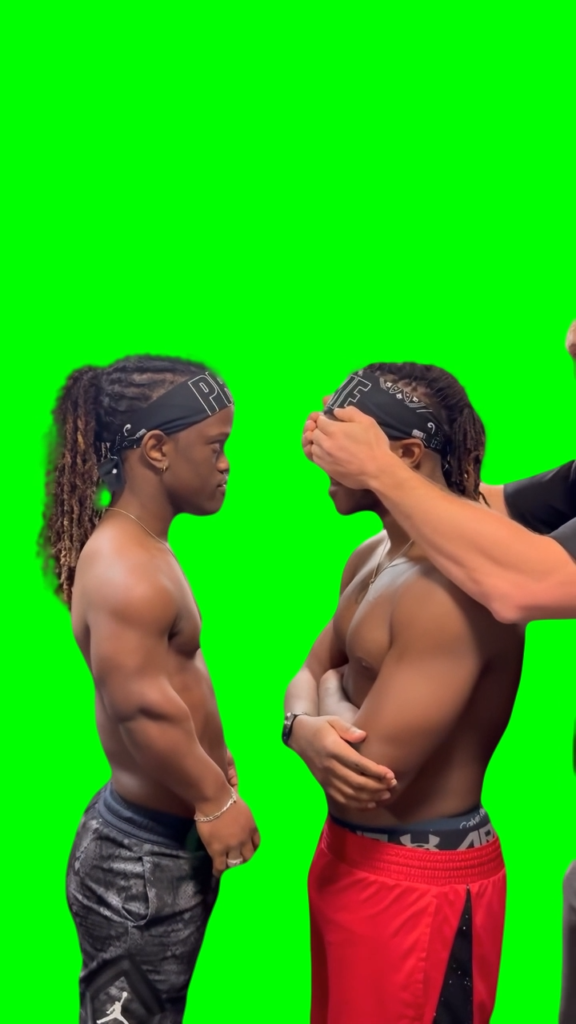 KSI meeting Mini KSI free green screen meme