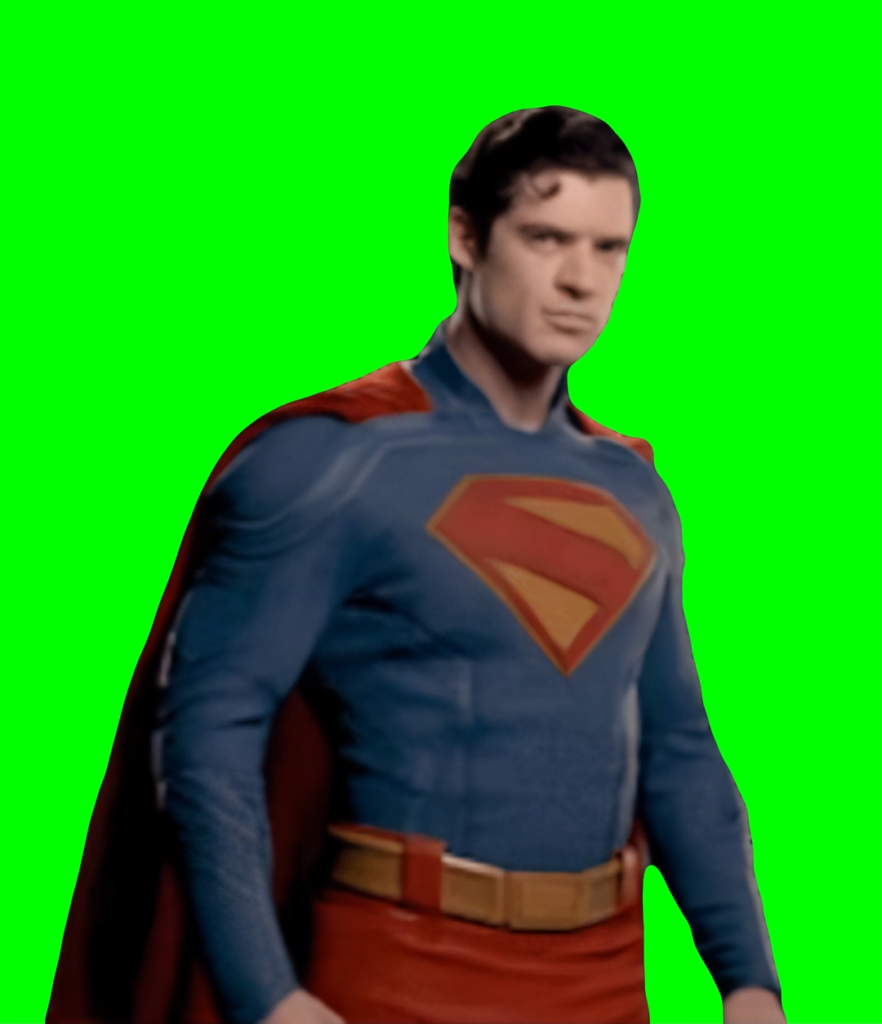 Superman Staring free green screen meme